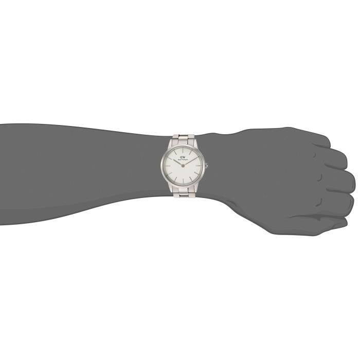  Shop Authentic Daniel Wellington Iconic Link White Dial Silver Steel Strap Watch For Women - DW00100205 - Luxxuri