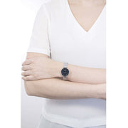  Shop Authentic Daniel Wellington Petite Sterling Black Dial Silver Mesh Bracelet Watch For Women - DW00100218 - Luxxuri