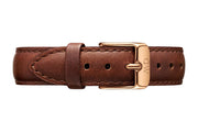  Shop Authentic Daniel Wellington Classic Petite St Mawes Black Dial Brown Leather Strap Watch For Women - DW00100225 - Luxxuri