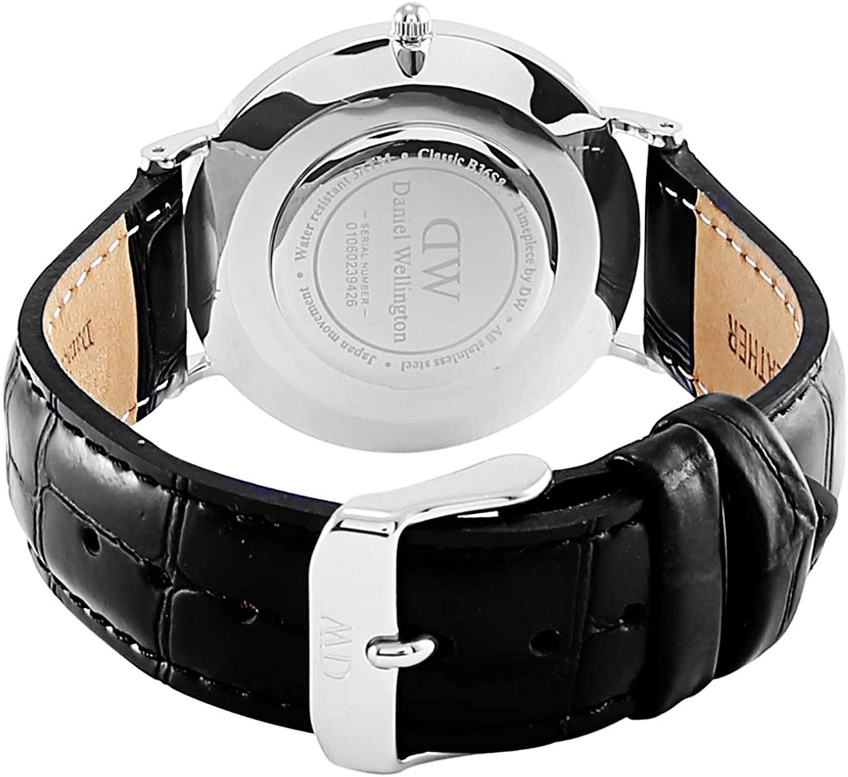  Shop Authentic Daniel Wellington Classic Petite Reading White Dial Black Leather Strap Watch For Women - DW00100241 - Luxxuri