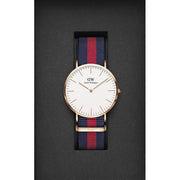  Shop Authentic Daniel Wellington Classic Oxford White Dial Two Tone NATO Strap Watch For Men - DW00100001 - Luxxuri