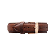  Shop Authentic Daniel Wellington Classic Bristol White Dial Brown Leather Strap Watch For Women - DW00100039 - Luxxuri