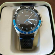  Shop Authentic Fossil Sport 54 Day Date Black Dial Black Leather Strap Watch for Men - FS5321 - Luxxuri