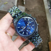  Shop Authentic Michael Kors Lexington Chronograph Blue Dial Blue Steel Strap Watch for Men - MK8480 - Luxxuri