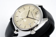  Shop Authentic Burberry The Classic Horseferry Beige Dial Black Leather Strap Watch for Men - BU10000 - Luxxuri