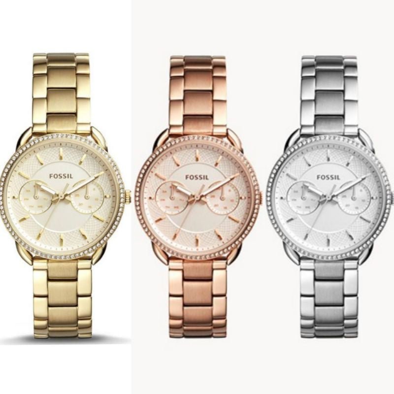  Shop Authentic Fossil Tailor Gold Dial Gold Steel Strap Watch for Women - ES4263 - Luxxuri