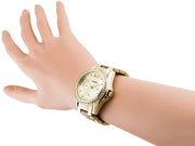  Shop Authentic Fossil Riley Gold Dial Gold Steel Strap Watch for Women - ES3203 - Luxxuri