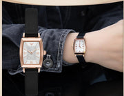  Shop Authentic Emporio Armani Gianni T Bar Quartz White Dial Black Leather Strap Watch For Women - AR11408 - Luxxuri