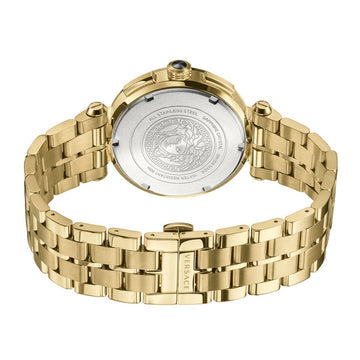  Shop Authentic Versace V Racer Chronograph White Dial Gold Steel Strap Watch for Men - VBR060017 - Luxxuri