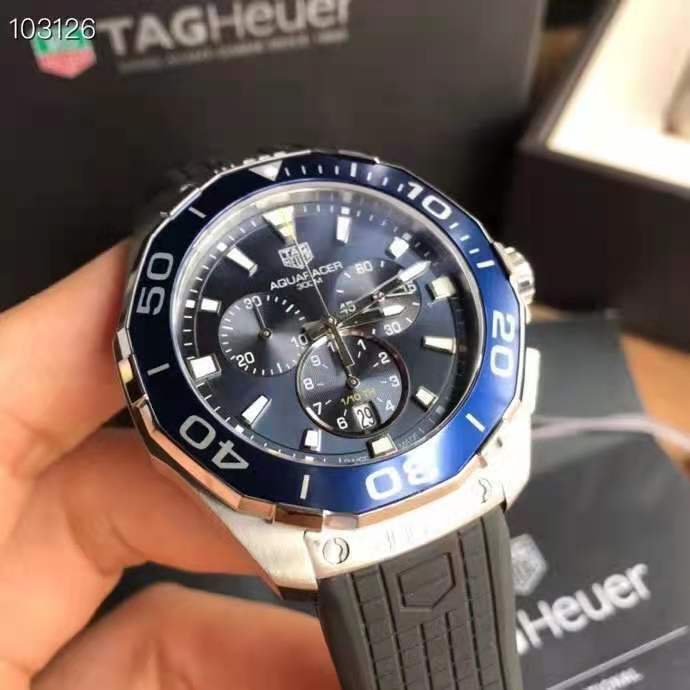  Shop Authentic Tag Heuer Aquaracer Blue Dial Watch for Men - CAY111B.FT6041 - Luxxuri