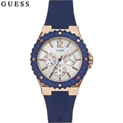  Shop Authentic Guess Overdrive White Dial Blue Rubber Strap Watch for Women - W0149L5 - Luxxuri