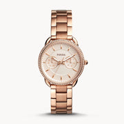  Shop Authentic Fossil Tailor Rose Gold Dial Rose Gold Steel Strap Watch for Women - ES4264 - Luxxuri