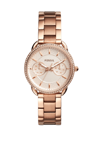  Shop Authentic Fossil Tailor Rose Gold Dial Rose Gold Steel Strap Watch for Women - ES4264 - Luxxuri