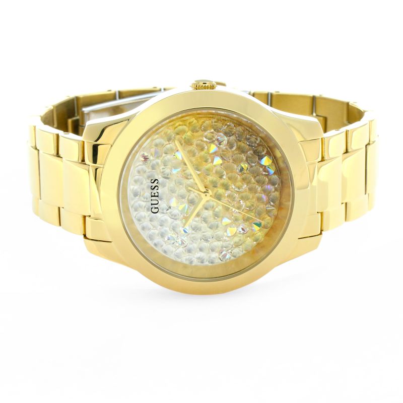  Shop Authentic Guess Crush Gold Dial Gold Steel Strap Watch For Women - GW0020L2 - Luxxuri