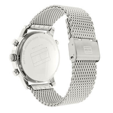  Shop Authentic Tommy Hilfiger Harrison Quartz Grey Dial Silver Mesh Bracelet Watch for Men - 1790877 - Luxxuri