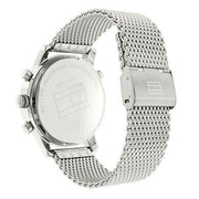  Shop Authentic Tommy Hilfiger Harrison Quartz Grey Dial Silver Mesh Bracelet Watch for Men - 1790877 - Luxxuri