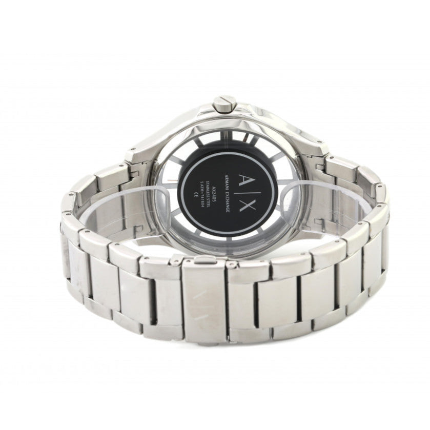  Shop Authentic Armani Exchange Hampton Chronograph Grey Dial Silver Steel Strap Watch For Men - AX2405 - Luxxuri