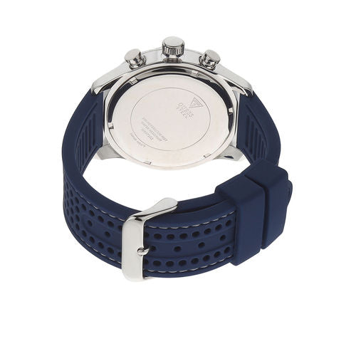  Shop Authentic Guess Fleet Chronograph Black Dial Blue Rubber Strap Watch for Men - W0971G2 - Luxxuri