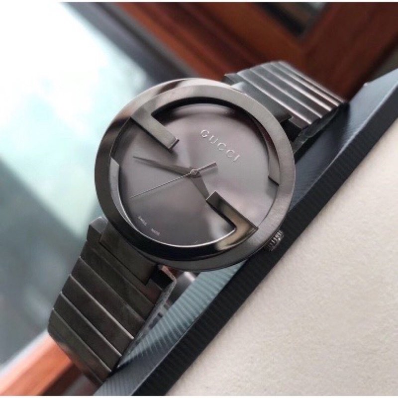  Shop Authentic Gucci Interlocking XL Brown Dial Brown Steel Strap Watch For Men - YA133211 - Luxxuri