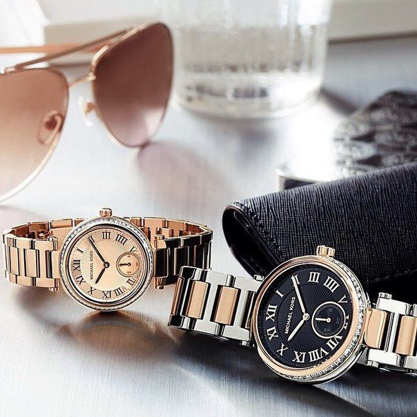  Shop Authentic Michael Kors Skylar Black Dial Two Tone Steel Strap Watch for Women - MK5957 - Luxxuri