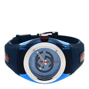  Shop Authentic Gucci Sync XXL Quartz Blue Dial Blue Rubber Strap Watch For Men - YA137104 - Luxxuri
