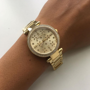  Shop Authentic Michael Kors Parker Gold Dial Gold Steel Strap Watch for Women - MK6469 - Luxxuri