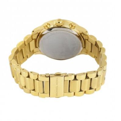  Shop Authentic Michael Kors Brinkley Diamonds Gold Dial Gold Steel Strap Watch for Women - MK6187 - Luxxuri