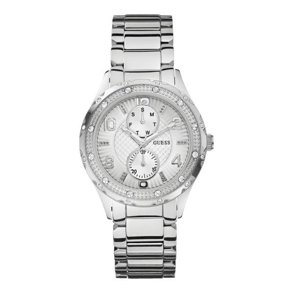 Shop Authentic Guess Siren White Dial Silver Steel Strap Watch for Women - W0442L1 - Luxxuri