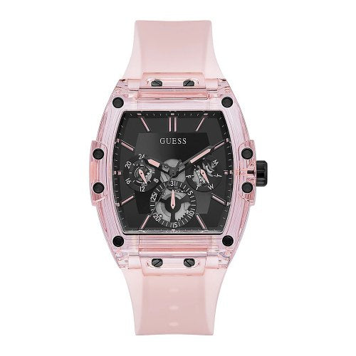  Shop Authentic Guess Sporting Black Dial Pink Rubber Strap Watch for Men - GW0032G1 - Luxxuri
