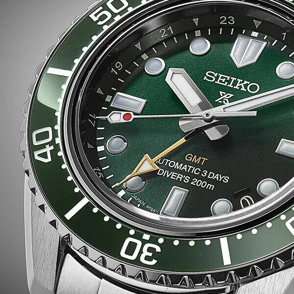  Shop Authentic Seiko Prospex GMT Divers Automatic Marine Green Dial Silver Steel Strap Watch For Men - SPB381J1 - Luxxuri