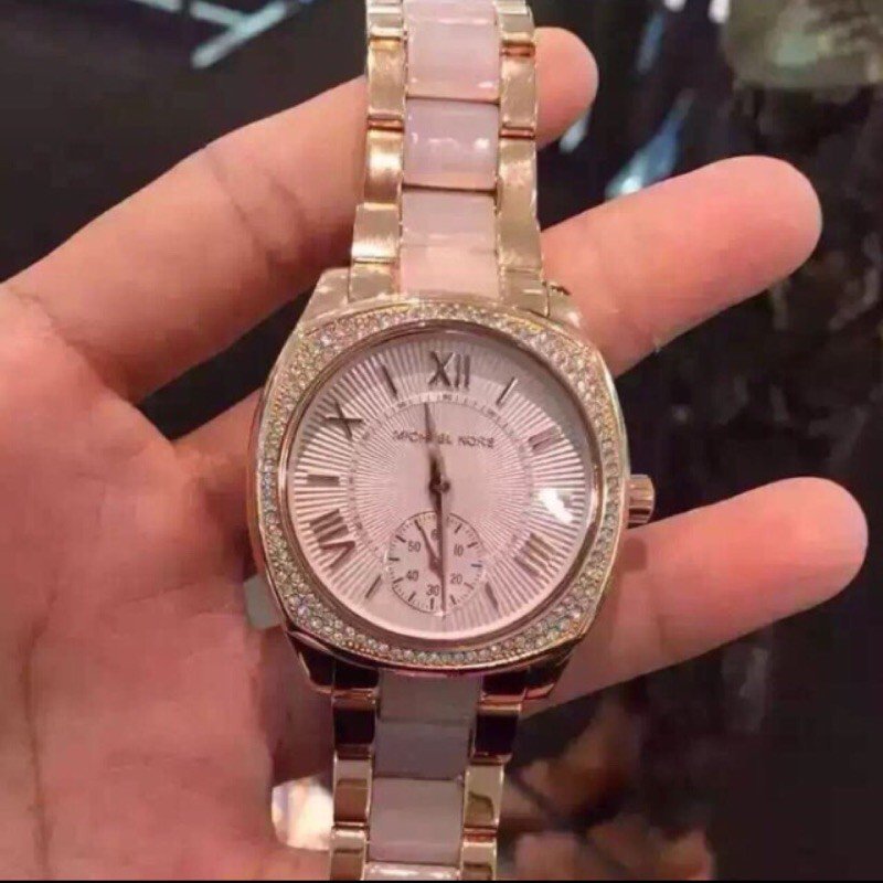  Shop Authentic Michael Kors Bryn Rose Gold Dial Two Tone Steel Strap Watch for Women - MK6135 - Luxxuri