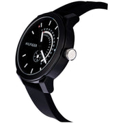  Shop Authentic Tommy Hilfiger Denim Quartz Black Dial Black Rubber Strap Watch for Men - 1791483 - Luxxuri