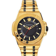  Shop Authentic Versace Chain Reaction Quartz Black Dial Two Tone Steel Strap Watch for Men - VEDY00619 - Luxxuri