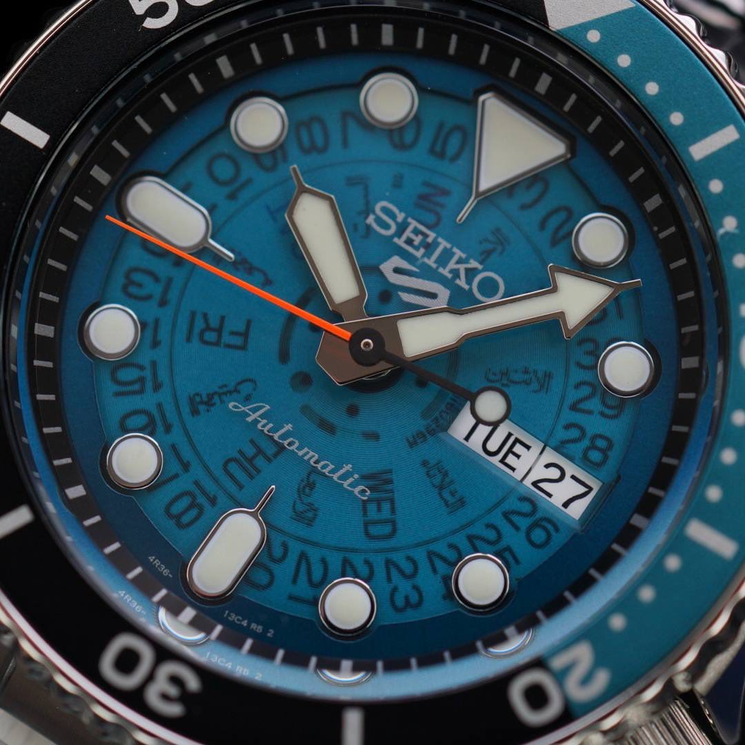  Shop Authentic Seiko 5 Sports SKX Skeleton Green Dial Silver Steel Strap Watch For Men - SRPJ45K1 - Luxxuri