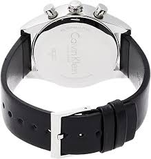  Shop Authentic Calvin Klein Posh Silver Dial Black Leather Strap Watch for Men - K8Q371C6 - Luxxuri