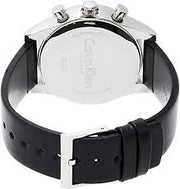  Shop Authentic Calvin Klein Posh Silver Dial Black Leather Strap Watch for Men - K8Q371C6 - Luxxuri