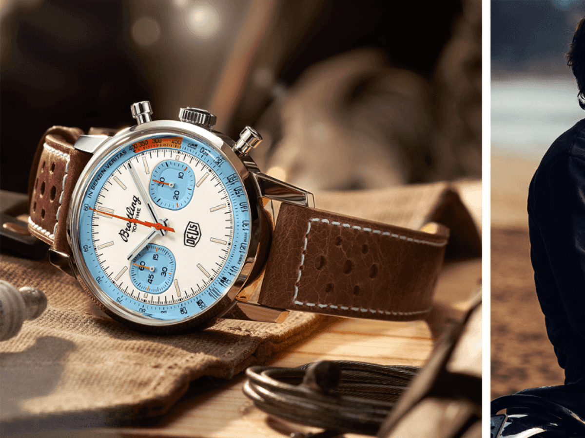  Shop Authentic Breitling Top Time Deus Limited Edition White Dial Brown Leather Strap Watch for Men - A233112A1A1X1 - Luxxuri