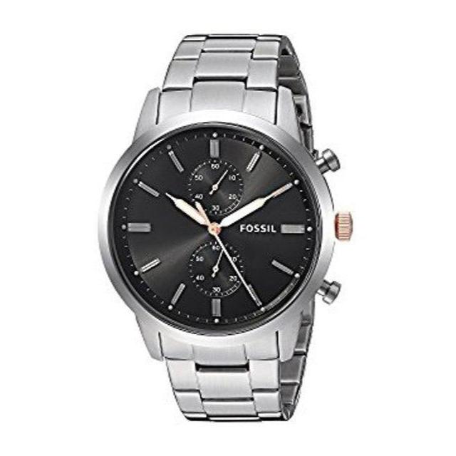  Shop Authentic Fossil Townsman Chronograph Grey Dial Silver Steel Strap Watch for Men - FS5407 - Luxxuri