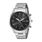 Shop Authentic Fossil Townsman Chronograph Grey Dial Silver Steel Strap Watch for Men - FS5407 - Luxxuri