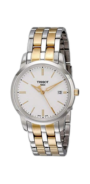  Shop Authentic Tissot T Classic Dream White Dial Two Tone Steel Strap Watch for Men - T033.410.22.011.01 - Luxxuri