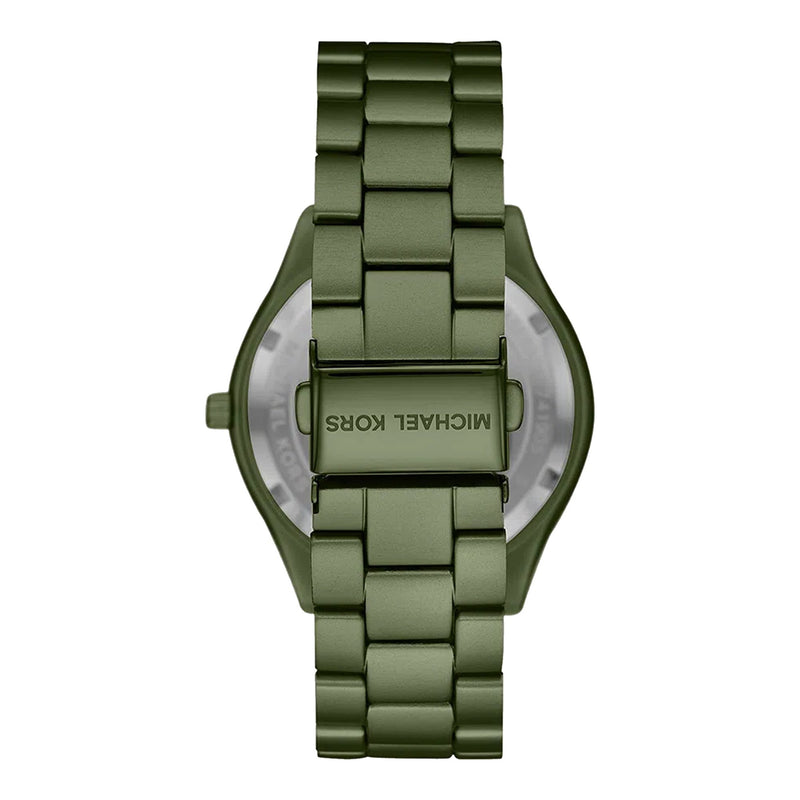  Shop Authentic Michael Kors Slim Runway Green Dial Green Steel Strap Watch for Women - MK4526 - Luxxuri