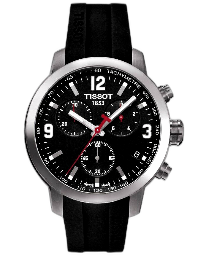  Shop Authentic Tissot PRC 200 Chronograph Black Dial Black Rubber Strap Watch for Men - T114.417.17.057.00 - Luxxuri