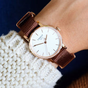  Shop Authentic Tissot Everytime Desire White Dial Maroon NATO Strap Watch for Women - T109.210.37.031.00 - Luxxuri