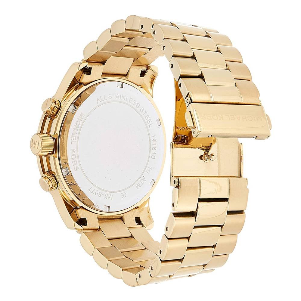  Shop Authentic Michael Kors Runway Gold Dial Gold Steel Strap  Watch for Men - MK8077 - Luxxuri