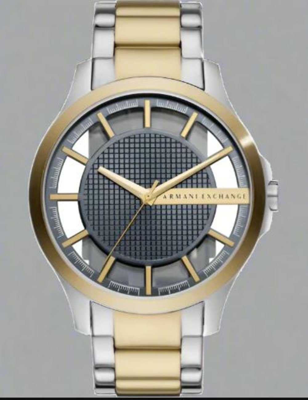  Shop Authentic Armani Exchange Hampton Chronograph Grey Dial Two Tone Steel Strap Watch For Men - AX2403 - Luxxuri