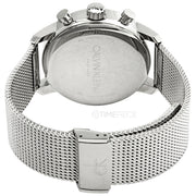  Shop Authentic Calvin Klein City Chronograph White Dial Silver Mesh Bracelet Watch for Men - K2G27126 - Luxxuri