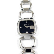  Shop Authentic Gucci G Diamonds Black Dial Silver Steel Strap Watch For Women - YA125509 - Luxxuri