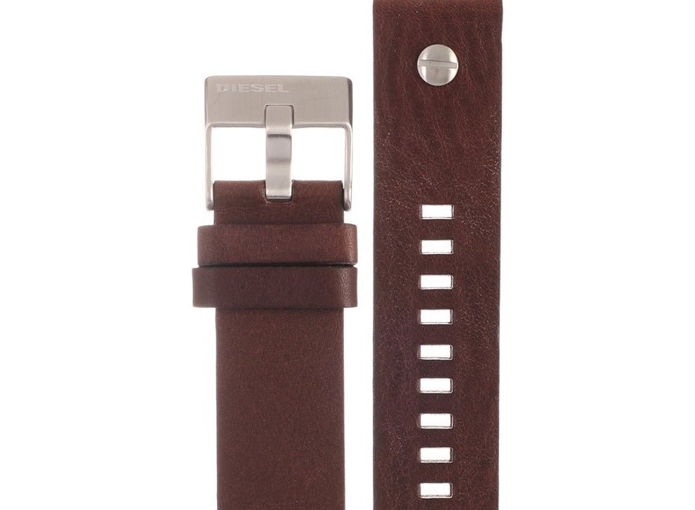  Shop Authentic Diesel Mini Daddy LIght Blue Dial Brown Leather Strap Watch For Men - DZ7321 - Luxxuri