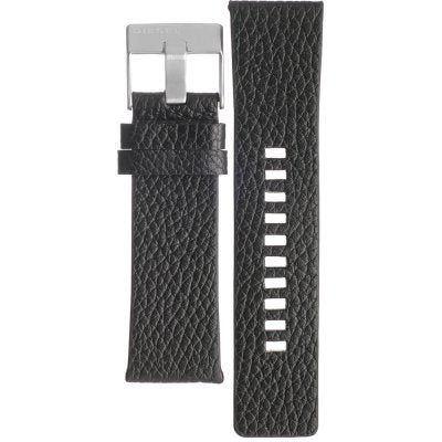  Shop Authentic Diesel BAMF Chronograph Black Dial Black Leather Strap Watch For Men - DZ7345 - Luxxuri