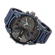  Shop Authentic Diesel Daddy 2.0 Chronograph Quartz Grey Dial Blue Steel Strap Watch For Men - DZ7414 - Luxxuri